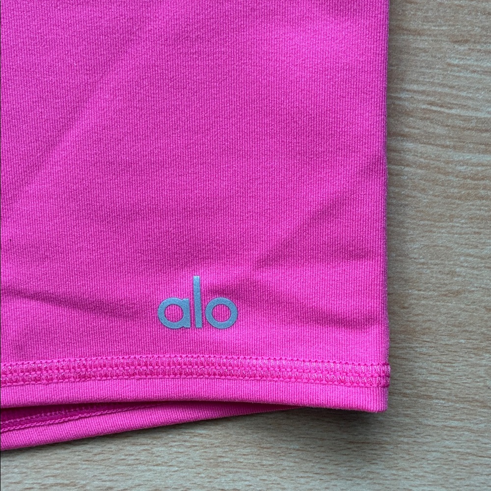 ALO Yoga hot Pink 7” high-waist Bike Short small - Picture 2 of 4